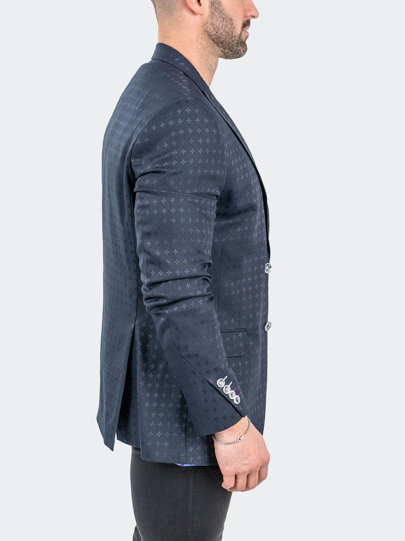 Blazer Descartes FleurDeLis Blue