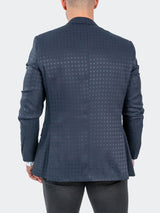 Blazer Descartes FleurDeLis Blue View-8