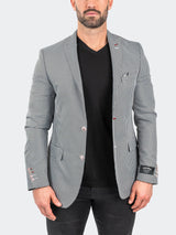 Blazer Descartes Houndstooth Black View-1