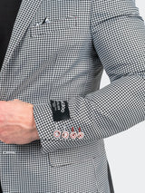 Blazer Descartes Houndstooth Black View-3