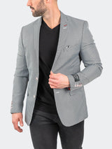 Blazer Descartes Houndstooth Black View-5