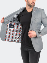 Blazer Descartes Houndstooth Black View-2