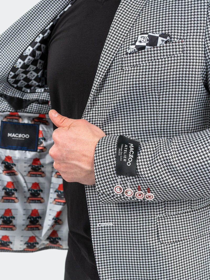 Blazer Descartes Houndstooth Black