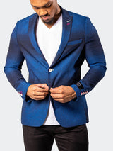 Blazer Descartes LeavesBlue Blue View-5