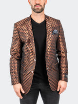 Blazer SkullRepeat7 Orange View-4