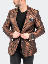 Blazer SkullRepeat7 Orange View-6