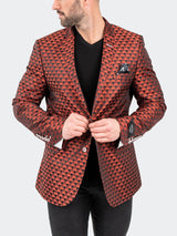 Blazer SkullRepeat Orange View-4