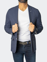 Blazer Unconstructed Descartes Capone Blue View-2