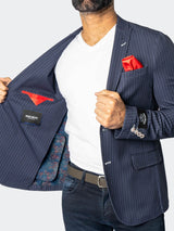 Blazer Unconstructed Descartes Capone Blue View-4