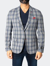 Blazer Unconstructed Descartes Cretian Blue View-2