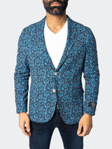 Blazer Unconstructed Descartes LiquidPaisley Blue View-1