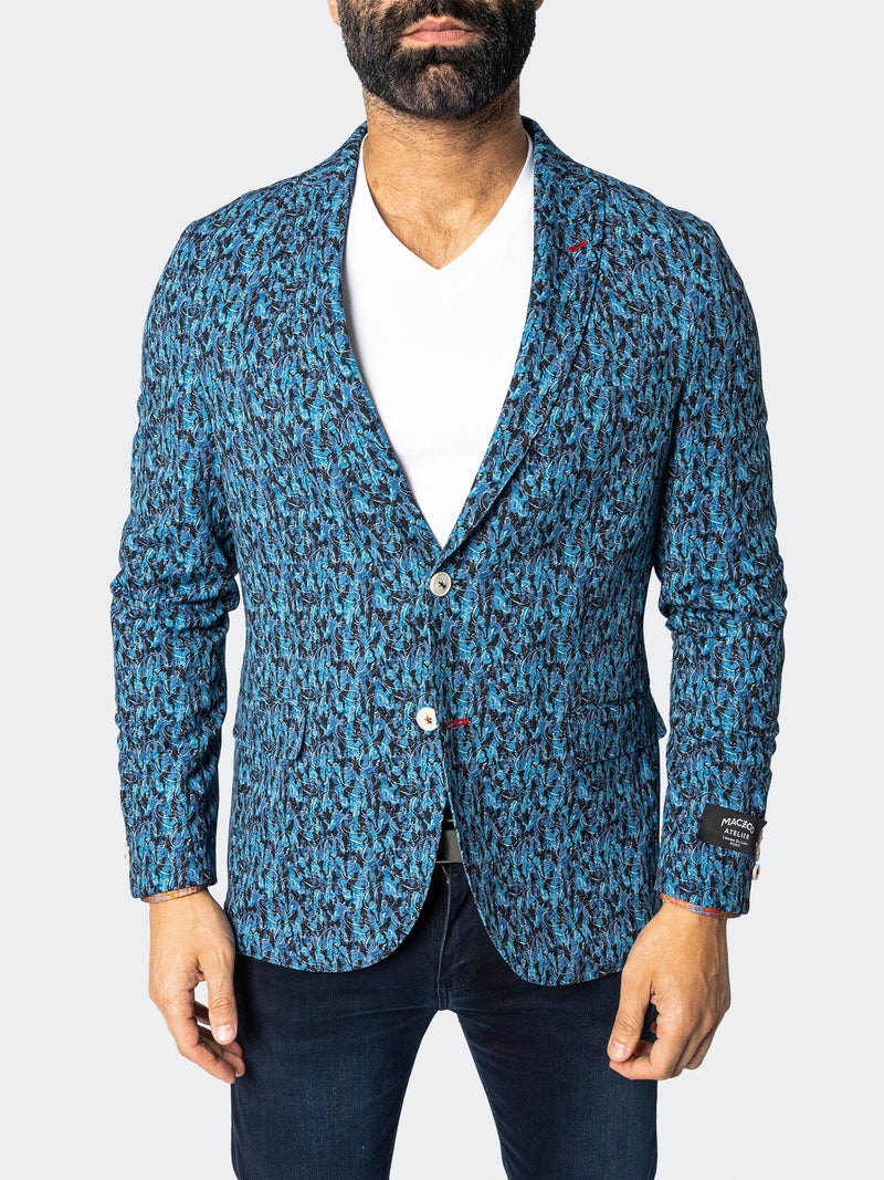 Blazer Unconstructed Descartes LiquidPaisley Blue