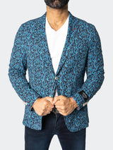 Blazer Unconstructed Descartes LiquidPaisley Blue View-4