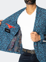 Blazer Unconstructed Descartes LiquidPaisley Blue View-2