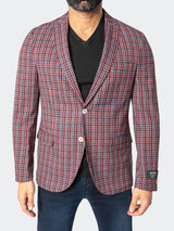 Blazer Unconstructed Descartes Scottish Red View-1