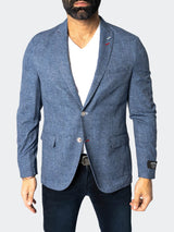 Blazer Unconstructed Slate Blue View-1