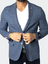 Blazer Unconstructed Slate Blue View-2