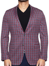 Blazer Unconstructed Check Red View-1