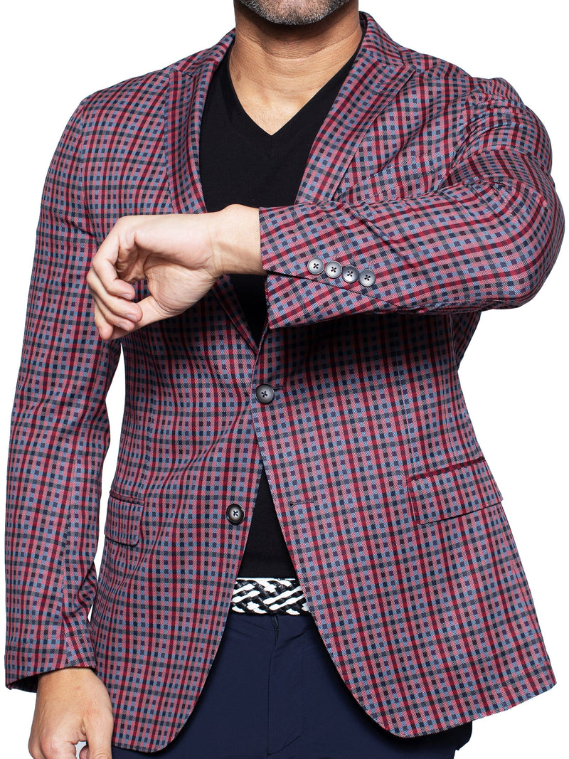 Blazer Unconstructed Check Red