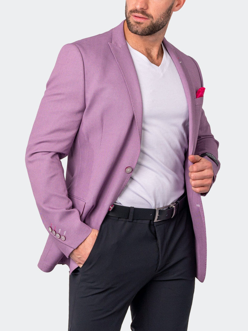 Blazer Unconstructed Descartes Oxford Purple