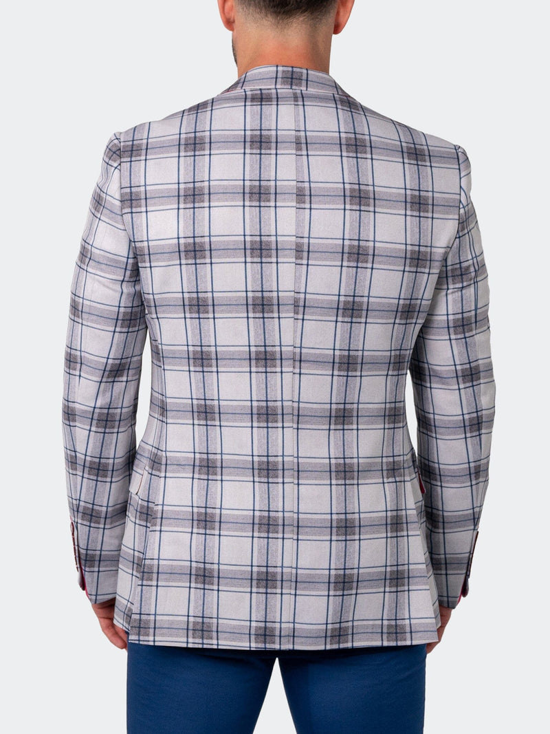 Blazer Unconstructed Socrate Plaid Blue