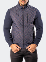 Bomber BigDiamondPuff Navy View-6