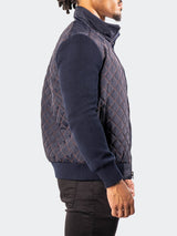 Bomber BigDiamondPuff Navy View-7