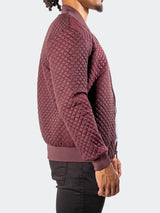 Bomber DiamondPuff Burgundy View-5