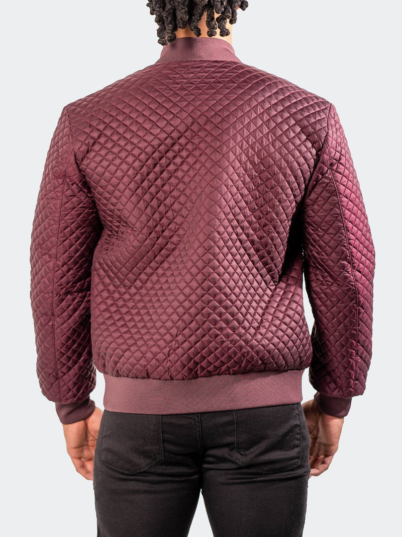 Bomber DiamondPuff Burgundy