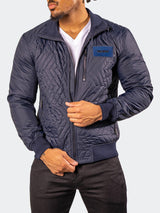 Bomber PuffyComb Navy View-2