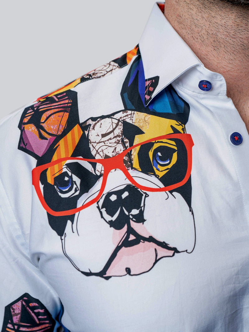 Fibonacci Frenchie Frame White