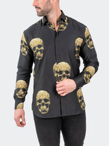 Fibonacci GoldenSkull Black View-4