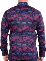 Fibonacci SkullPaisley Purple View-2