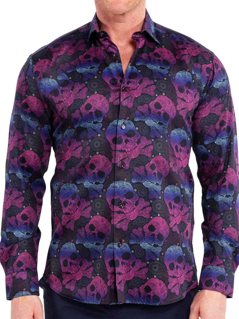 Fibonacci SkullPaisley Purple