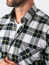 Flannel LargePlaidNeon Black View-1