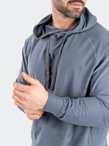 Hoodie Acciaio38 Grey View-2