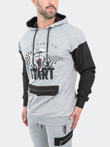 Hoodie F1 Race Grey View-4