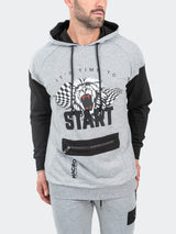 Hoodie F1 Race Grey View-5