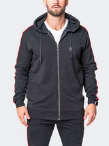 Hoodie Leo Black View-1