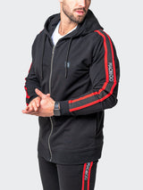 Hoodie Leo Black View-5