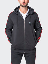 Hoodie Leo Black View-2