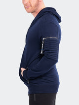 Hoodie Navy View-3