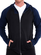 Hoodie BlueTrim Black View-4