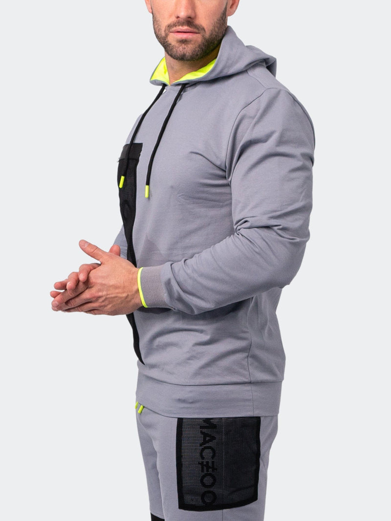 Hoodie Net Grey