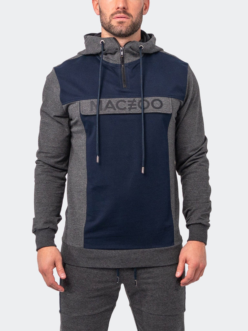 Hoodie Square Grey