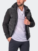 Jacket KnitSleeves Black View-3