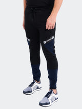 Jogger BlueTrim Black View-1