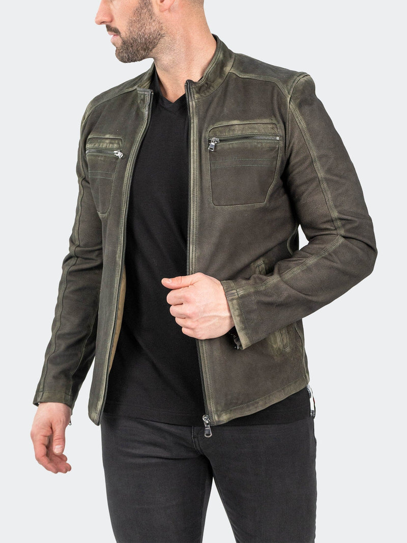 Leather Hunter Green