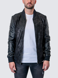 Leather Paisley Black