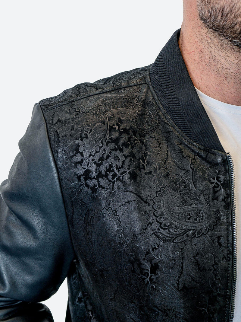 Leather Paisley Black